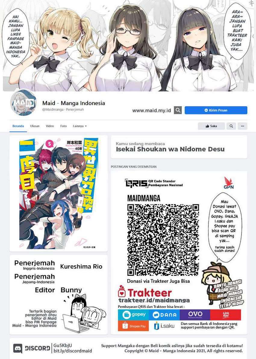 Baca Isekai Shoukan wa Nidome Desu - Chapter 24 halaman 2